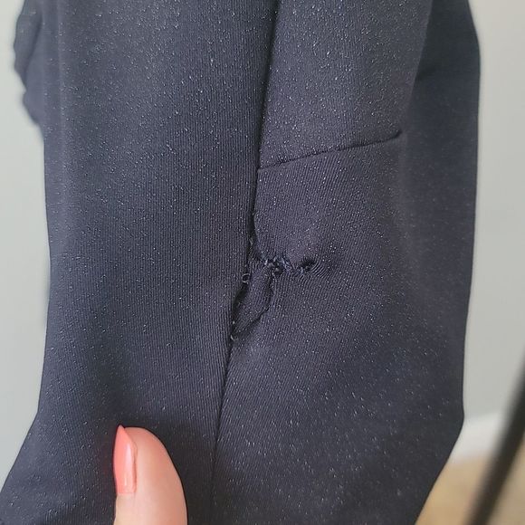 Windsor High Neck Crop Top - Blue Glitter S - Picture 8 of 8